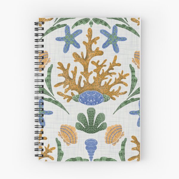 Item preview, Aquatic Wonders seamless pattern, pattern features a marine theme with elements such as coral, sea stars, and various shells. designed and sold by NelenaArt.