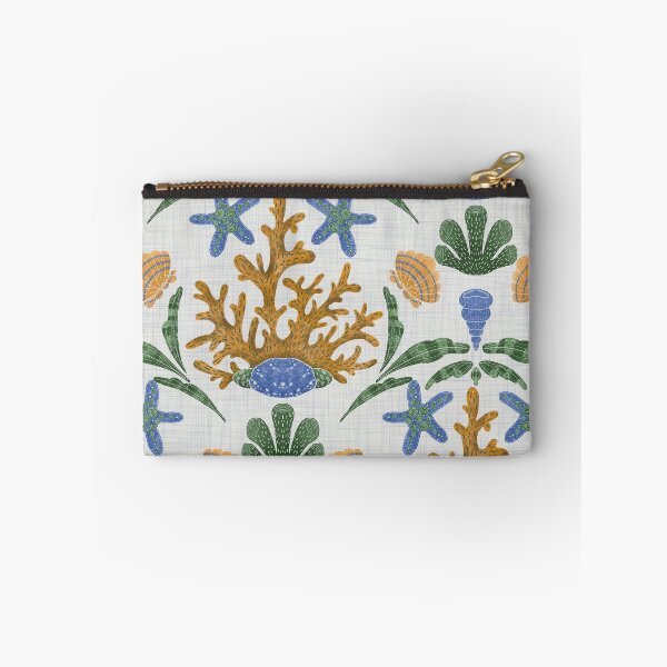 Item preview, Aquatic Wonders seamless pattern, pattern features a marine theme with elements such as coral, sea stars, and various shells. designed and sold by NelenaArt.