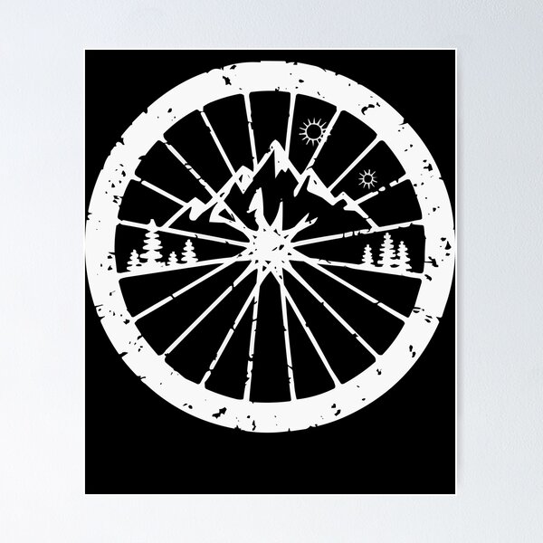 Item preview, Mountain Bike Lover with a Wheel designed and sold by blackkramla.