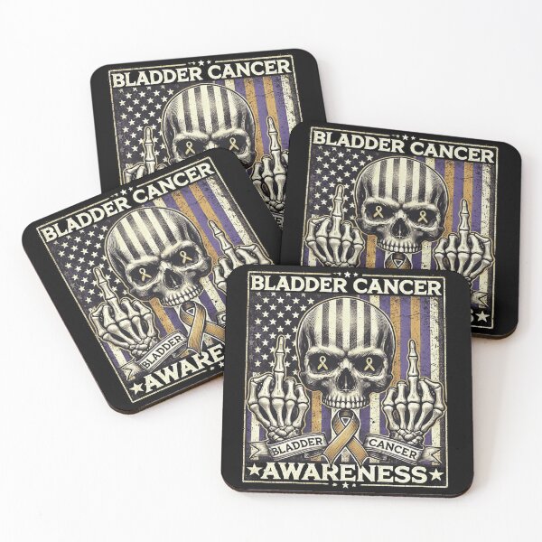 Item preview, Bladder Cancer Awareness Skull Vintage designed and sold by queenzoid.