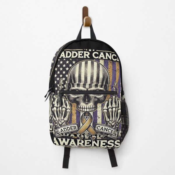 Item preview, Bladder Cancer Awareness Skull Vintage designed and sold by queenzoid.