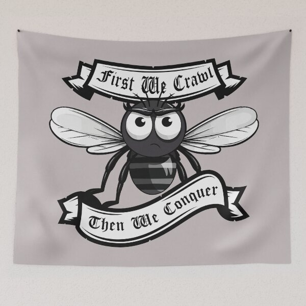 Item preview, First We Crawl, Then We Conquer designed and sold by Milena R..