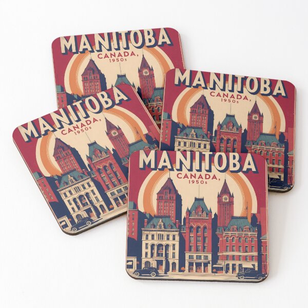 Item preview, Manitoba Canada 1950s Vintage Travel Tourism designed and sold by TravelersGems.