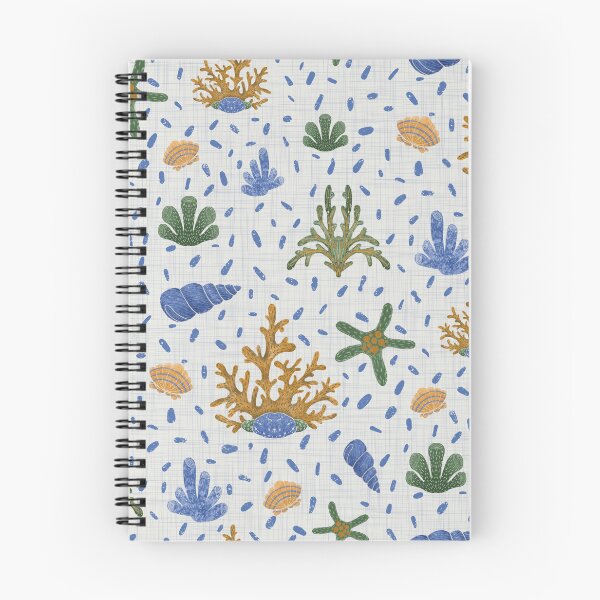 Item preview, Aquatic Wonders seamless pattern, pattern features a marine theme with elements such as coral, sea stars, and various shells. designed and sold by NelenaArt.