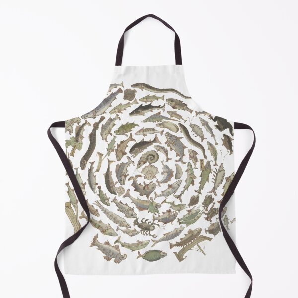 Item preview, Medieval fish illustration spiral designed and sold by IllmadeErrant.