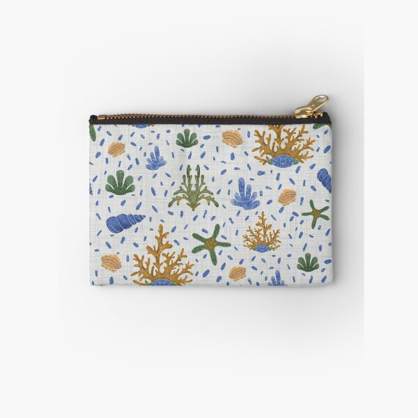 Item preview, Aquatic Wonders seamless pattern, pattern features a marine theme with elements such as coral, sea stars, and various shells. designed and sold by NelenaArt.