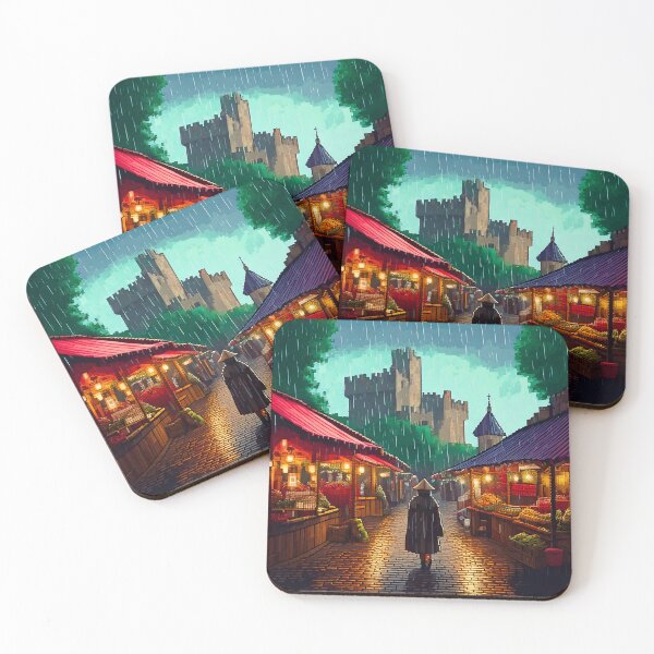 Item preview, Market in the Rain designed and sold by AleTot.