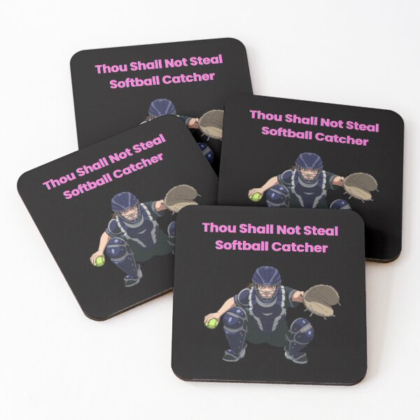 Item preview, Thou Shall Not Steal Softball Catcher designed and sold by TrendsLook.