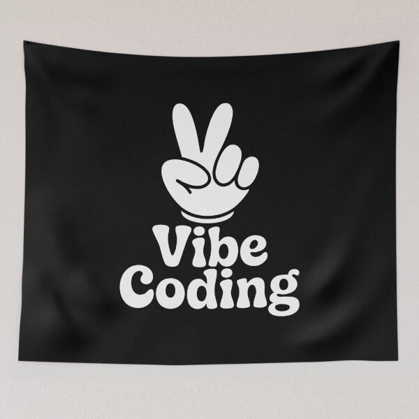 Item preview, Vibe Coding Coder Peace Sign Funny Programmer AI Developer Gift designed and sold by w1ckerman.