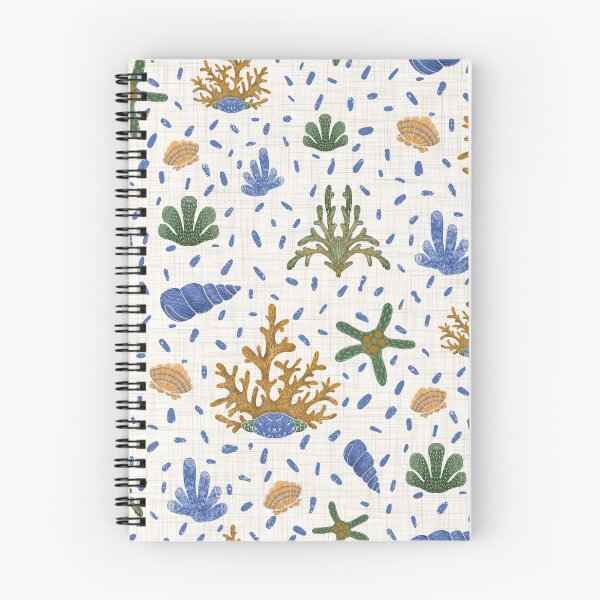 Item preview, Aquatic Wonders seamless pattern, pattern features a marine theme with elements such as coral, sea stars, and various shells. designed and sold by NelenaArt.