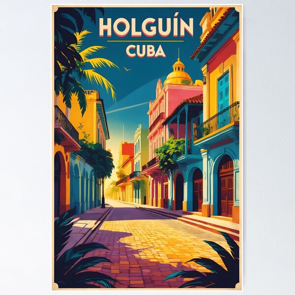 Item preview, Holguin Cuba Vintage Travel Tourism designed and sold by TravelersGems.