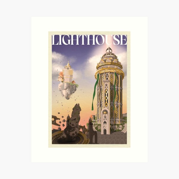 Item preview, Lighthouse Retro Travel Poster designed and sold by Maijeliisa.