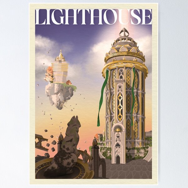 Item preview, Lighthouse Retro Travel Poster designed and sold by Maijeliisa.