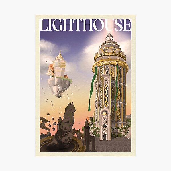 Item preview, Lighthouse Retro Travel Poster designed and sold by Maijeliisa.