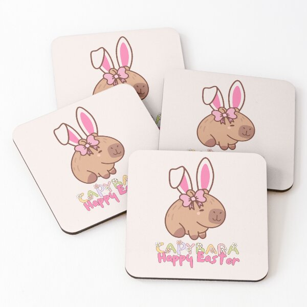 Item preview, Cute capybara Easter designed and sold by coloursforkids.