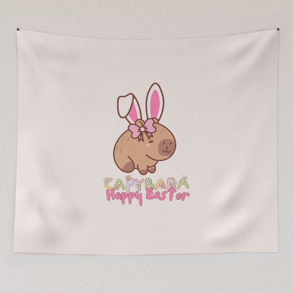 Item preview, Cute capybara Easter designed and sold by coloursforkids.