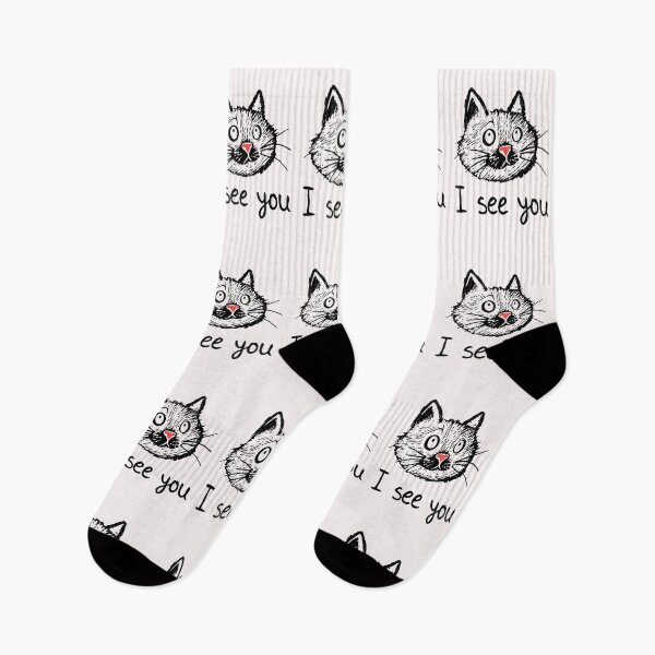 Item preview, I See You – Shadow Cat with Red Nose designed and sold by SteadyRolling.