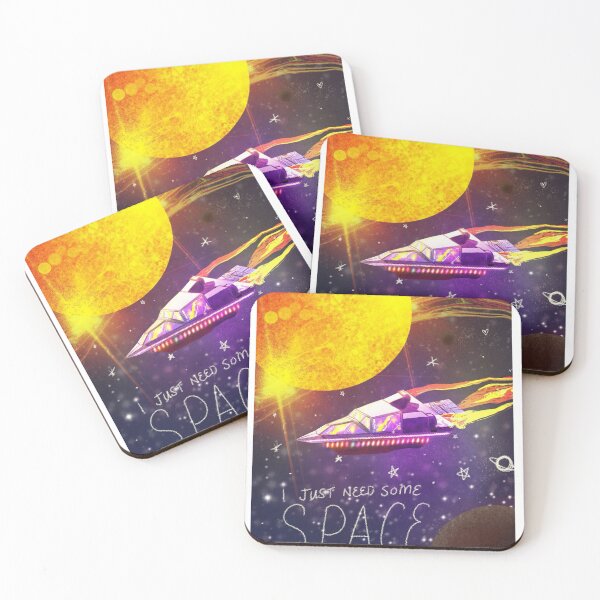 Item preview, I Just Need Some Space  – Retro Spaceship Illustration designed and sold by Riddlestiltskin.