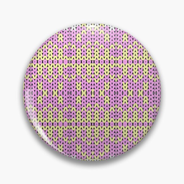 Item preview, Pink and Yellow Pixel Mandala Pattern designed and sold by HattayaSra.