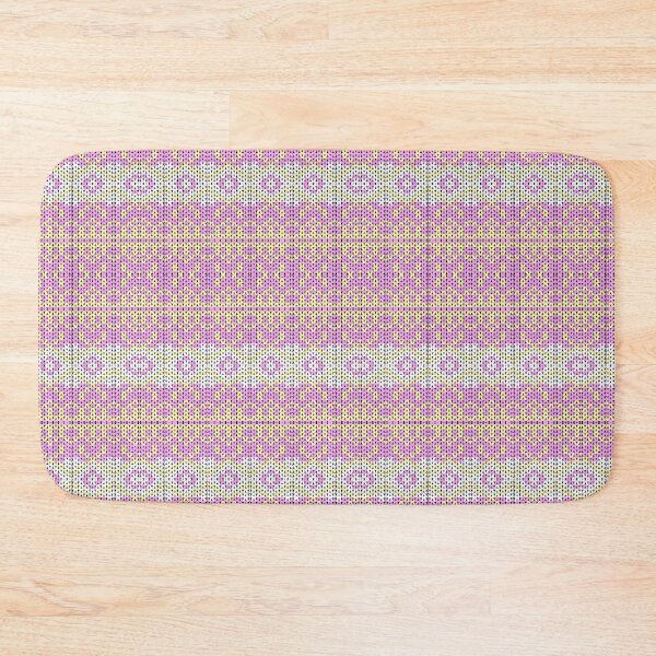 Item preview, Pink and Yellow Pixel Mandala Pattern designed and sold by HattayaSra.