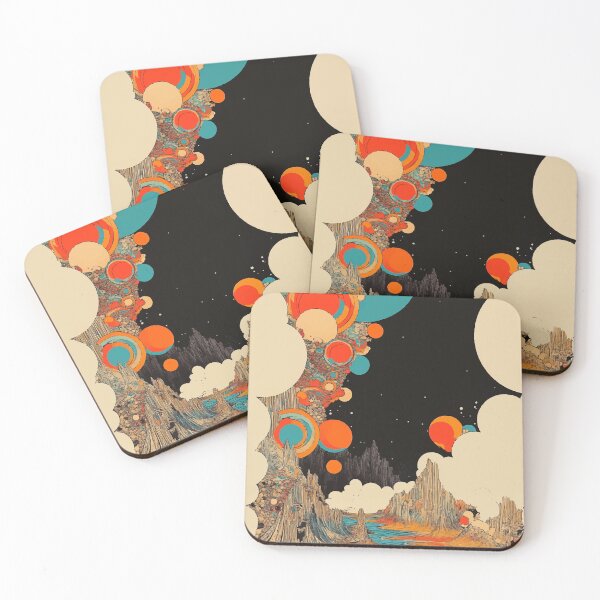 Item preview, Surreal Floating Islands with a River of Stars – Dreamlike Landscape designed and sold by Moss and Moon Studio.
