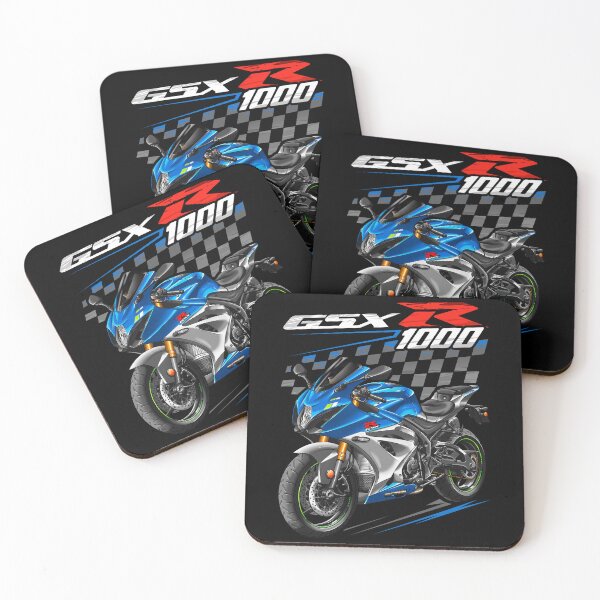 Artikelvorschau, Suzuki GSXR1000 2021-2023 (Tritonblau Metallic & Mystic Silber Metallic) für Motorradfahrer entworfen und verkauft von MotoApparelHub.