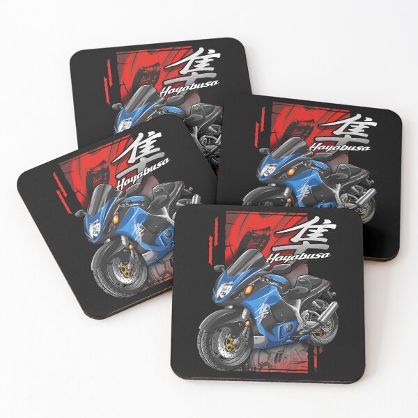 Item preview, Suzuki GSX1300R Hayabusa 2002 (Candy Grand Blue & Pearl Novelty Black) for Motorcycle Riders designed and sold by MotoApparelHub.