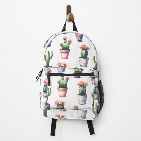 Item preview, Cactus in pots seamless repeat pattern, fabric pattern designed and sold by Katarzyna Dembek.