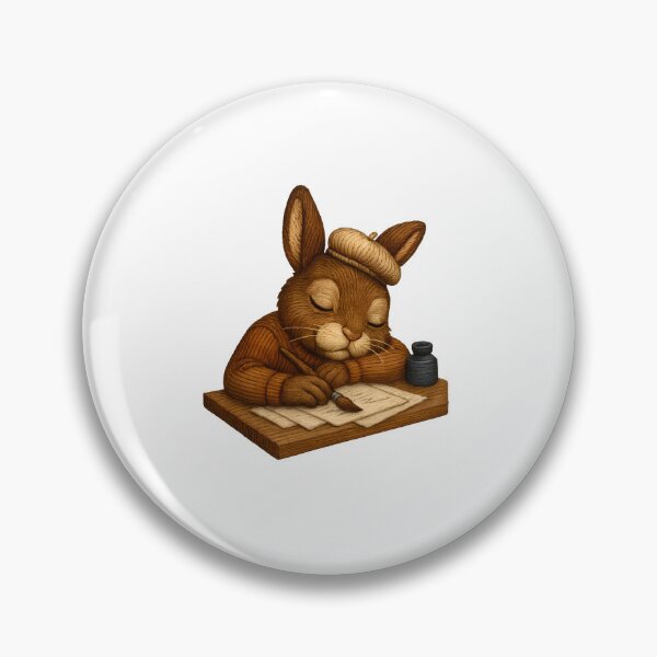 Item preview, Burnt-Out Bunny Artist - Embroidery Patch for Creatives designed and sold by #Adulting Central.