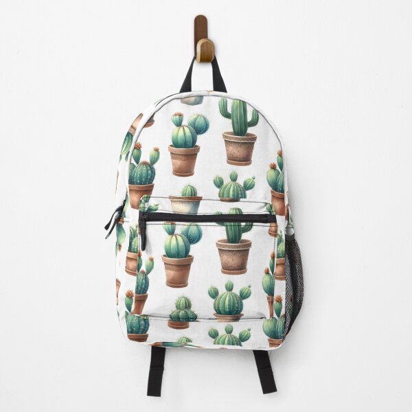 Item preview, Cactus in pots seamless repeat pattern, fabric pattern designed and sold by Katarzyna Dembek.