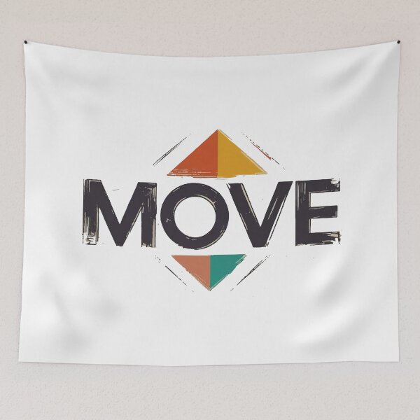 Item preview, MOVE – Bold Grunge-Style Motivational Logo designed and sold by Moss and Moon Studio.