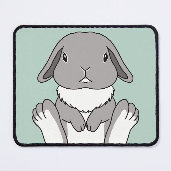 Item preview, Holland Lop Gray Rabbit designed and sold by tayaan.