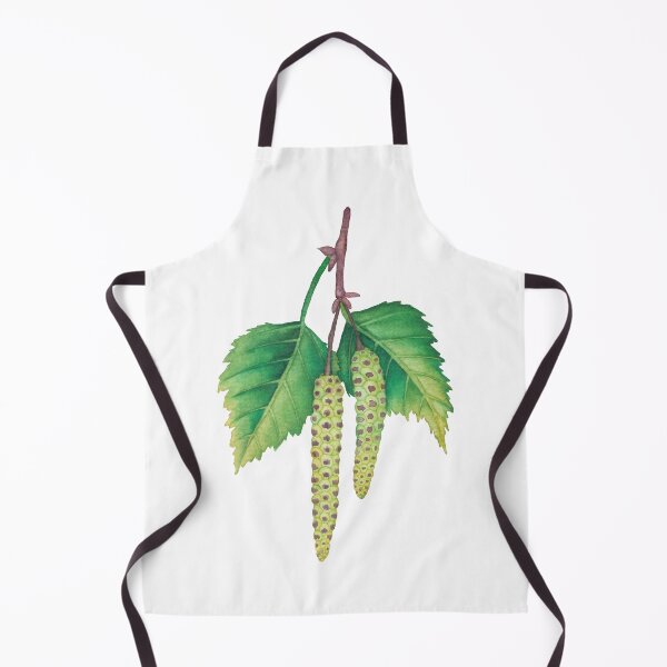 Item preview, Watercolor birch leaves and catkins designed and sold by Ekaterina Glazkova.