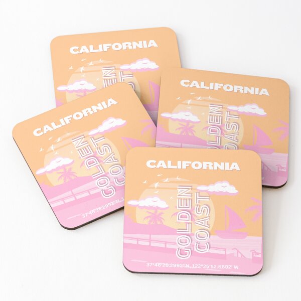 Aperçu de l'œuvre Californie, Art de voyage, Preppy, Voyage Preppy créée et vendue par Magic Love Art Print.