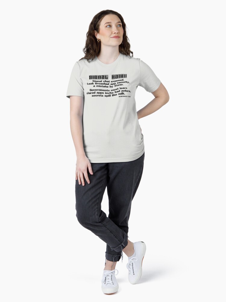 Thumbnail 4 of 7, Essential T-Shirt, Signal Haiku designed and sold by EyeMagined.