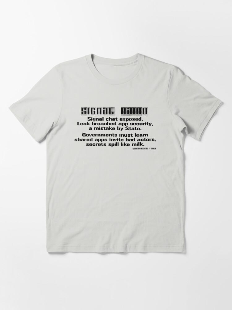 Thumbnail 3 of 7, Essential T-Shirt, Signal Haiku designed and sold by EyeMagined.