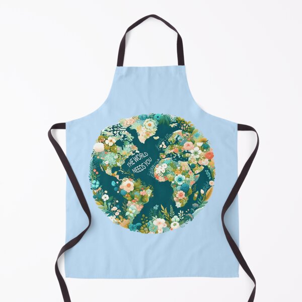 Item preview, Floral Earth Art Print - The World Needs You designed and sold by queenzoid.