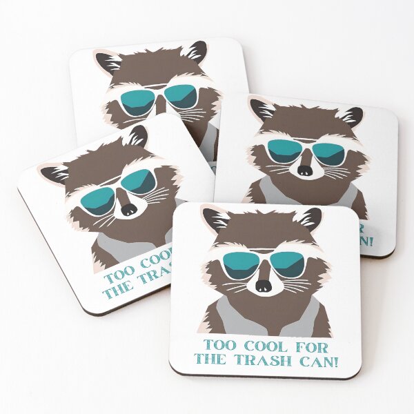 Item preview, Too Cool for the Trash Can – Funny Raccoon designed and sold by LittleMiddleMomma.