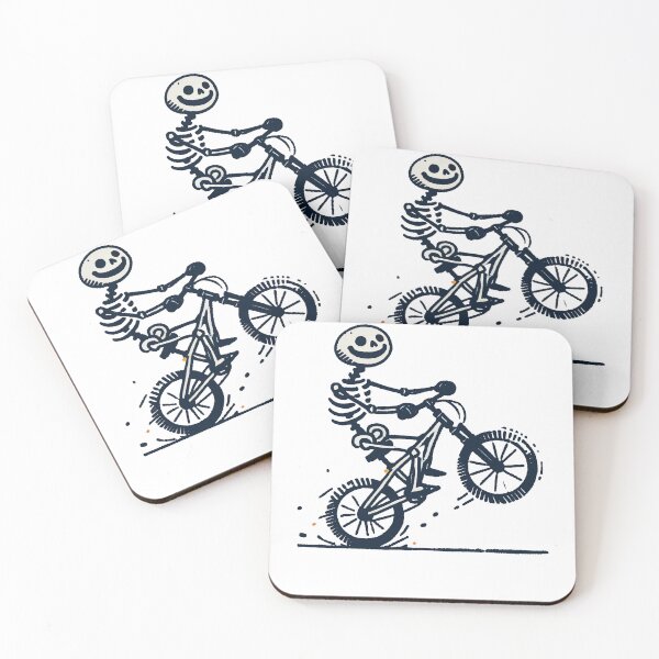 Item preview, Funny Bicycle Skeleton Biker For designed and sold by LuminOrb.