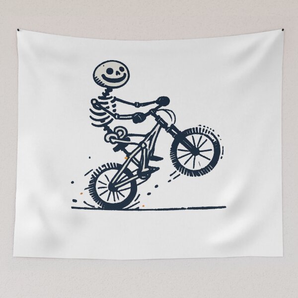 Item preview, Funny Bicycle Skeleton Biker For designed and sold by LuminOrb.