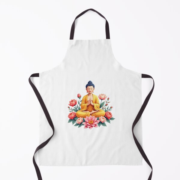 Item preview,  buda with lotus flowers designed and sold by nicnacc.