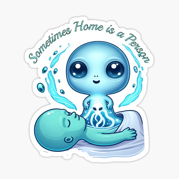 Item preview, Dark Humour Cute Alien Friend  designed and sold by Himari Pop Designs.