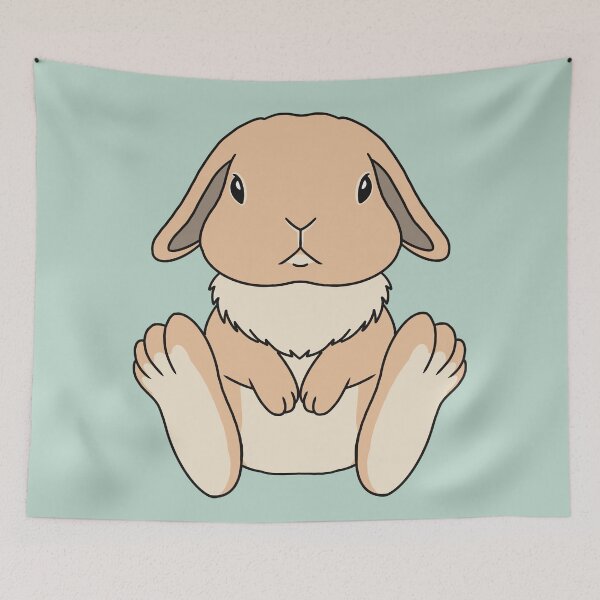Item preview, Holland Lop Orange brown Rabbit kawaii designed and sold by tayaan.