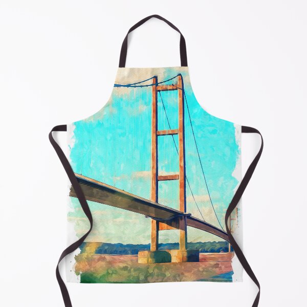 Item preview, Humber Bridge Hull Watercolor Art Print designed and sold by InspireSticker.