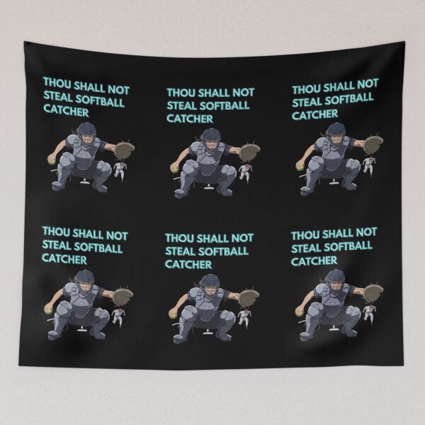Item preview, Thou Shall Not Steal Softball Catcher designed and sold by TrendsLook.