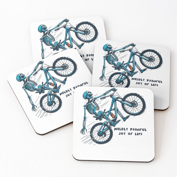 Item preview, Bicycle Adventure Skeleton Wildly Painful Joy designed and sold by LuminOrb.
