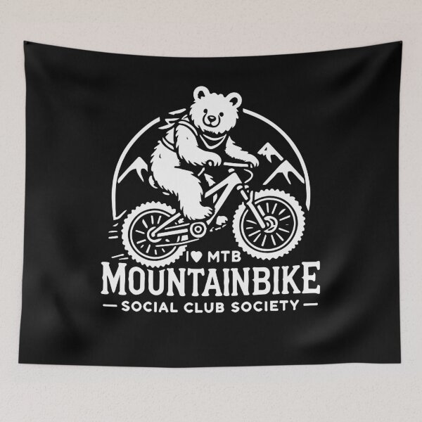 Item preview, Bicycle Retro Bär Mountainbike Club designed and sold by LuminOrb.