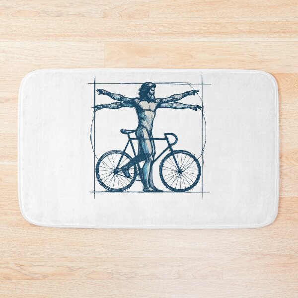 Item preview, Bicycle Vitruvian Man Cyclist Art designed and sold by LuminOrb.