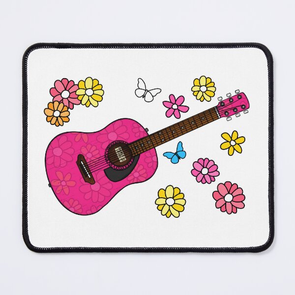 Item preview, Floral Guitar Acoustic Guitarist Mom Female Musician designed and sold by doodlerob.