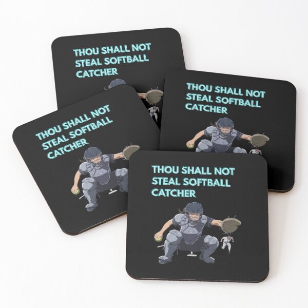 Item preview, Thou Shall Not Steal Softball Catcher designed and sold by TrendsLook.